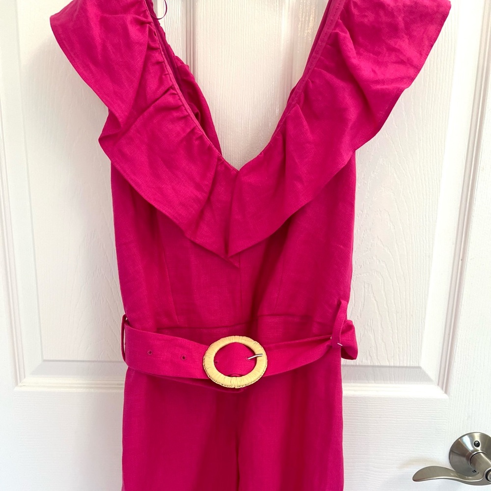 NWT MANGO Fuchsia Romper